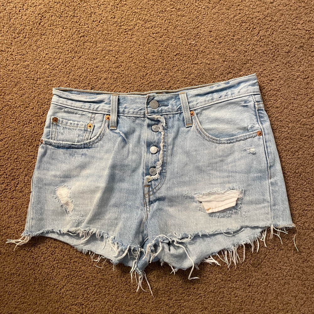 Levi’s Mid Rise Denim Cutoffs